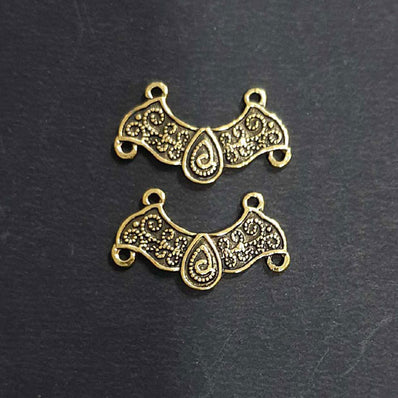 10 Pcs Pack 9x29mm Oxidized Chandeliers Link and Connector Charms Beads Findings for Jewelry Making