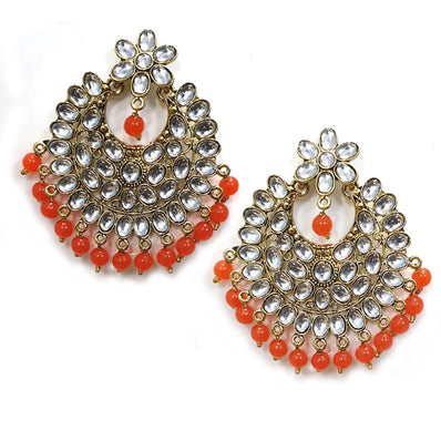 Traditional Marriage Party Bridal Earring Bold Large and Heavy Eye Catching
