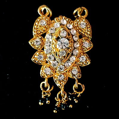 38x50 mm Stone Pendants high quality stone setting gold plated Sold by Per Piece