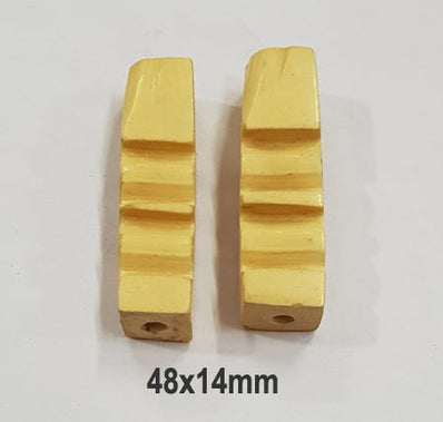 2 Pcs Pack 48x14mm Resin Beads