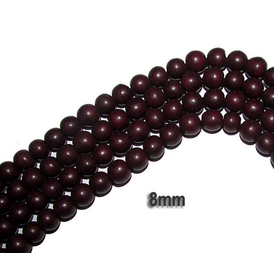 8mm Round Resin Beads, Sold Per 50 Pcs Pack in String, string size about 13 Inches Note Color may slight differ due to device