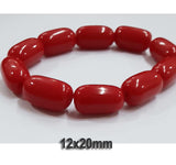10 Pcs Pack Size about 12x20mm,Oval, Resin Beads, Red Color,