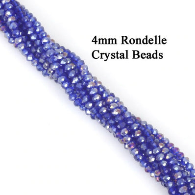 4x3mm Crystal Rondelle Beads, Crystal Glass Beads For Jewelry making Length of strand: 41 cm ( 16 inches ) About 135~140 Beads