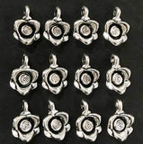 25 Pcs Pack Flower Charms for jewelry making