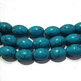 10x14mm Turquoise Gemstone Beads, Sold by Strand about 15" about 30 Beads
