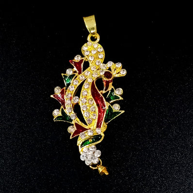 37x70 mm Stone Pendants high quality stone setting gold plated Sold by Per Piece