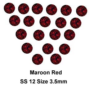 Chatons, Glass Rhinestone, Sold Per Pack of 144 Pcs, Size specified on product images