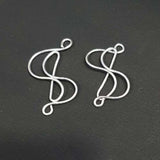 5 Pair Pack, Silver Plated Earring Wire Jewelry Making Component Raw Material swinging spirals dangle and tangle Wire Earrings