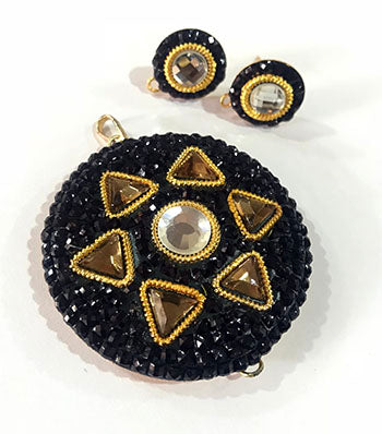 Rendom Mix Pachi Work Fashion Pendants Set , Sold by per Set