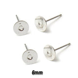 10 Pieces Pack'Surgical Wire made Ear Post best use with Adhesive , use stone and cabochone for making earring