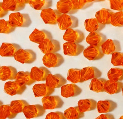 500 beads loose biCone Crystal 4mm Bi-Cone Crystal Glass Beads