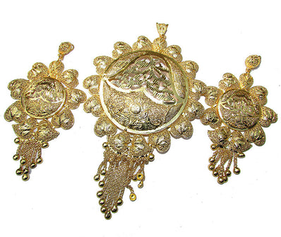 Very large Size (Palm Size) classical Pendant set for bold jewellery