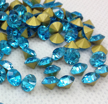 3.5mm, Flatback Chatons, Glass Rhinestone, Sold Per Pack of 144 Pcs, Size SS-14