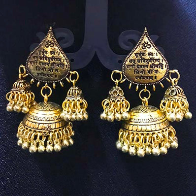 High Quality Indian Made Oxidized Jhumka Earring Sold by per Pair Pack