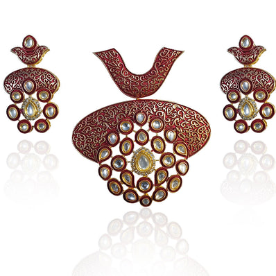 Large Size Kundan Pendant Set high quality Sold Per Set