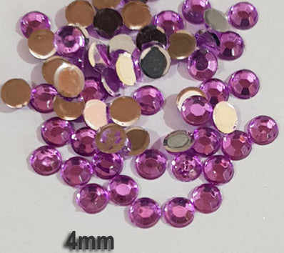 500 Pcs pack Round Acrylic stone for adornment Size mentioned on image