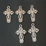 2 Pcs Pack, Corss 19x35mm Size Spiritual and Ritual Charms Pendant for jewellery making