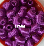 Hand Woven Silk Beads, Sold Per Pack of 20 Pcs