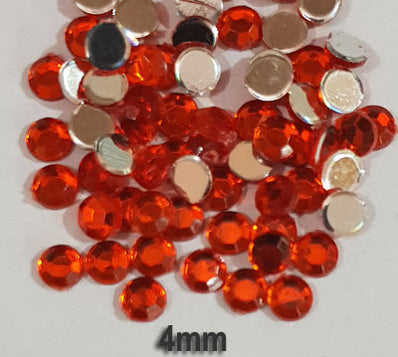 500 Pcs pack Round Acrylic stone for adornment Size mentioned on image