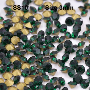 Chatons, Glass Rhinestone, Sold Per Pack of 144 Pcs, Size specified on product images