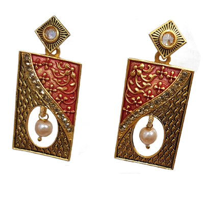 Traditional Marriage Party Bridal Earring Bold Large and Heavy Eye Catching
