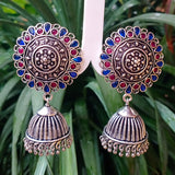 70-80 mm Long, Designer Earrings (Handmade) Alluring designs, Brass work,sold by per pair pack (limited Edition) Note: Stones Positions may vary in multi color stones earring