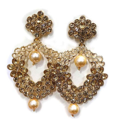 Traditional Marriage Party Bridal Earring Bold Large and Heavy Eye Catching