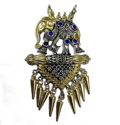 Gold and Silver Dual Tone German Silver Metal Pendants