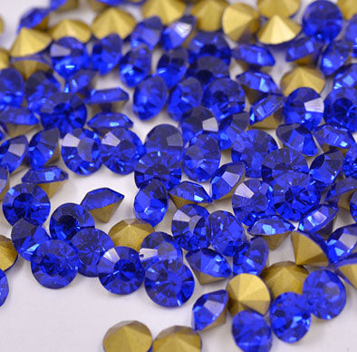 5.10mm, Flatback Chatons, Glass Rhinestone, Sold Per Pack of 144 Pcs, Size SS-22