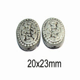 10 Pcs Pack, Approx Size Medium aluminium bead, Size 20x23mm