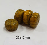 10 Pcs Pack Size about 22x12mm Resin Beads Crackle