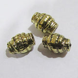 10 Pcs Pack, Approx Size 10X15mm,Aluminum Metal Beads, Antiqued, Light Weight for Tribal Jewellery