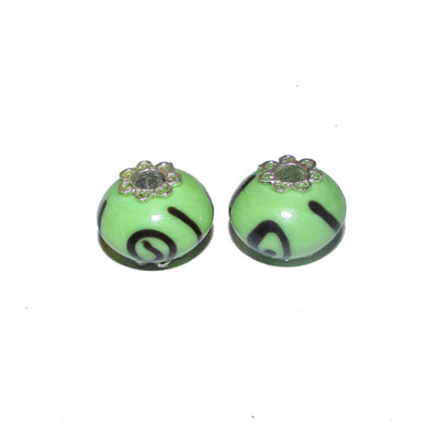4 Pcs Pack, Large Hole Murano Lampwork Beads 14-16mm