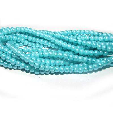 4mm Glass Beads Pearl Sold Per Strand of 16" About 110~112 Beads Colorful