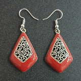 22x37mm Imitated Gemstone Earrings Sold by per Pair Pack