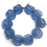 20x21mm Size 10 Beads Plain Large Size Vintage Glass Beads, Hole Size about 3~5mm Unbeatable Discounted Price offered Made Ethnic and Fancy Necklace, No Exchange or Refund Due to Sale Item