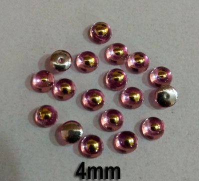 500 Pcs pack Round Acrylic stone for adornment Size mentioned on image
