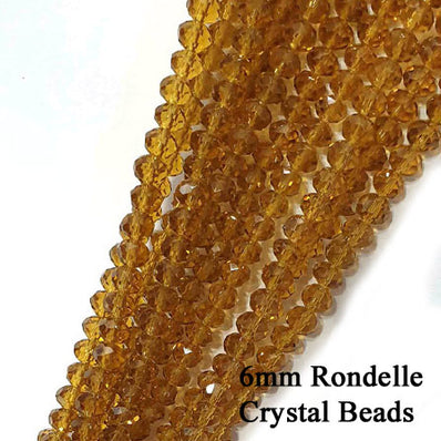 6x5mm Crystal Rondelle Beads, Crystal Glass Beads For Jewelry making Length of strand: 41 cm ( 16 inches ) About 80 Beads
