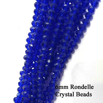 6x5mm Crystal Rondelle Beads, Crystal Glass Beads For Jewelry making Length of strand: 41 cm ( 16 inches ) About 80 Beads