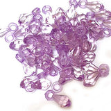 8x19mm, Acrylic Transparent Beads, 100gm per pack