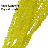 4x3mm Crystal Rondelle Beads, Crystal Glass Beads For Jewelry making Length of strand: 41 cm ( 16 inches ) About 135~140 Beads