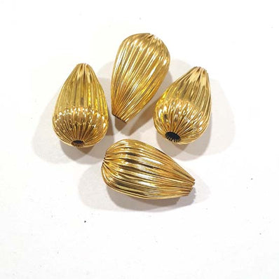 15x25mm Light Weight large size metal beads, Sold Per pack of 10 Pcs