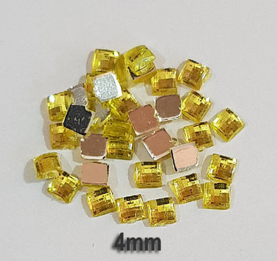 500 PCS Acrylic Craft Gems Kundan Stone Used in Nail Art, Clothing, Jewelry adornment, Crafts  etc. Not adhesive Flat Back can use glue to finish your project