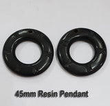 10 Pcs Pack Size about 45mm Resin Crarved Pendant