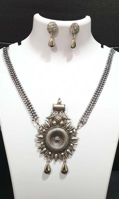 Rajasthani Boho Gypsy Oxidized metal jewellery Necklace Sold Per Piece cheapest oxidised jewellery online