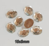 500 Pcs Oval Shape Acrylic Stone, size mentioned on image