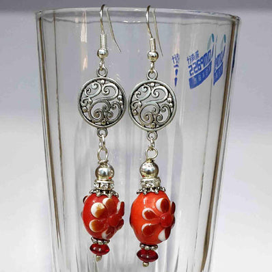 Buy at Factory Price handmade lampworked Glass Beads faishon Earrings European Style
