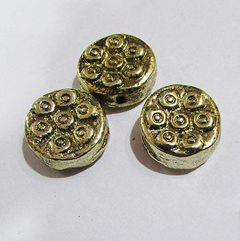10 Pcs Pack, Approx Size 20x20mm,Aluminum Metal Beads, Antiqued, Light Weight for Tribal Jewellery