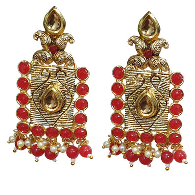 Traditional Marriage Party Bridal Earring Bold Large and Heavy Eye Catching