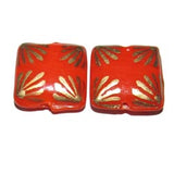 Size  20x7mm ,Handmade Ethnic Indian trade hand brushed painted beads. fast beads, Sold by Per pair